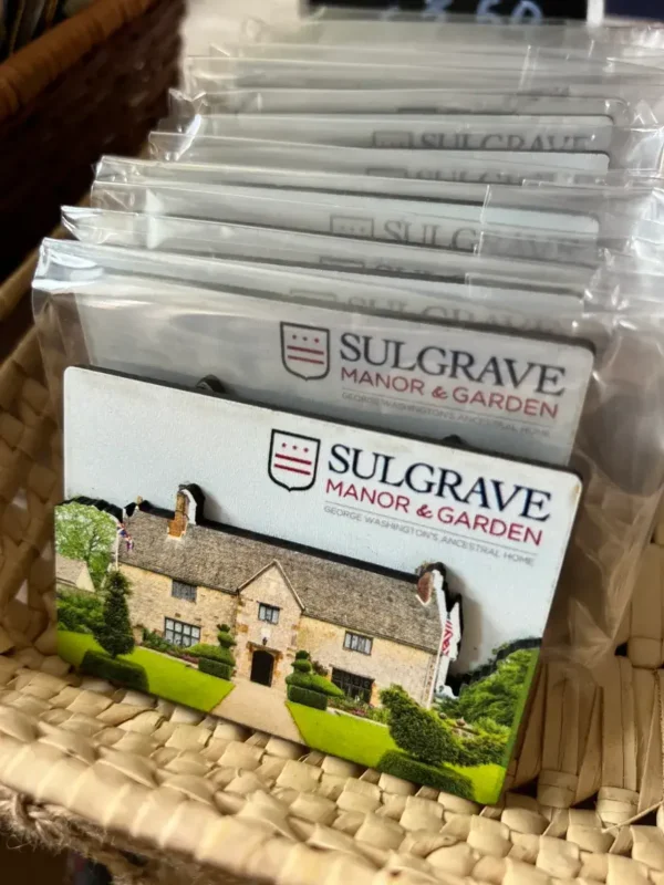 Sulgrave Manor Cut and Raised Wooden Magnet